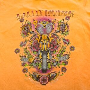 Harley-Davidson Yellow and Bling. Gorgeous tshirt sz XL Bedford Heights, OH